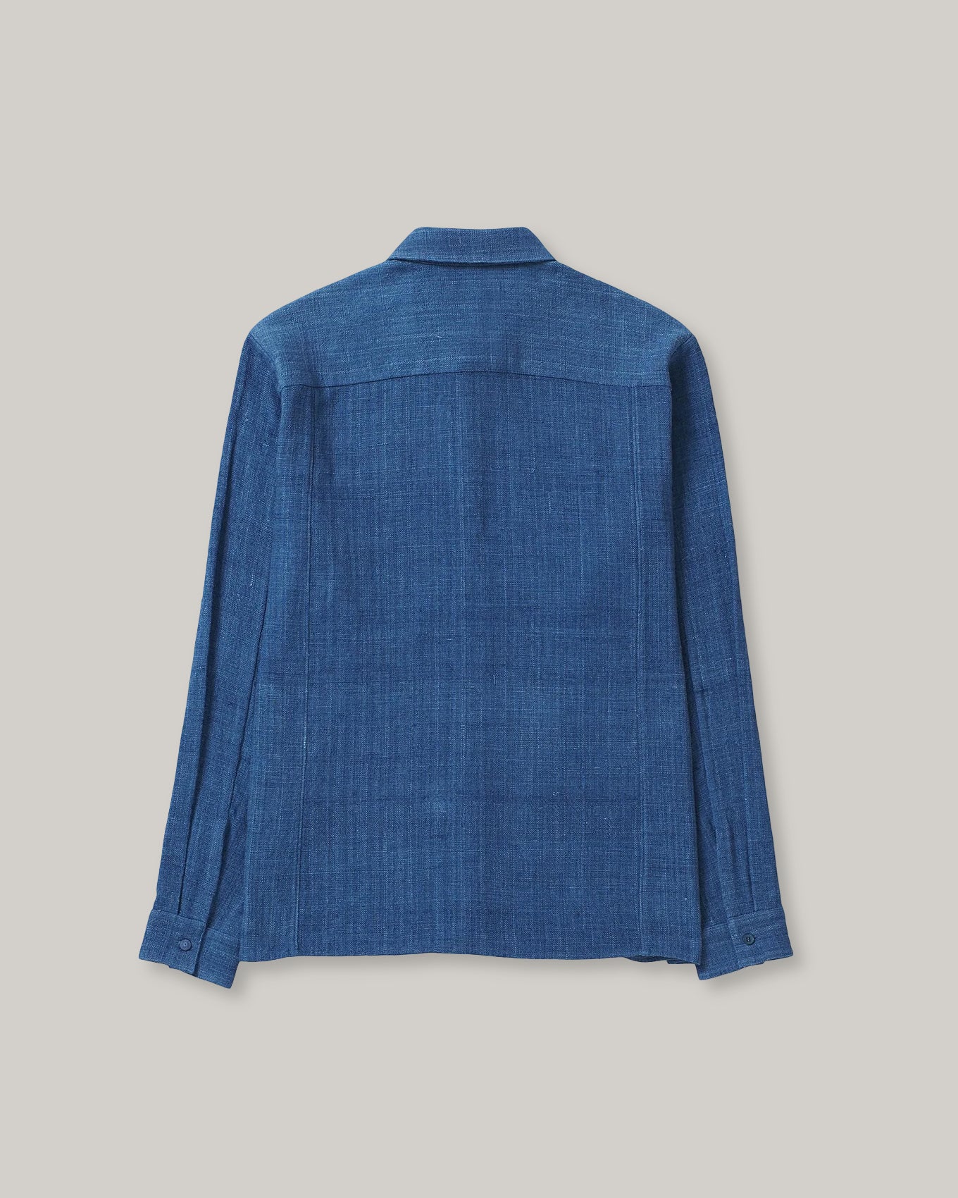 11.11 TANGALIYA WEAVE COTTON SHIRT - INDIGO