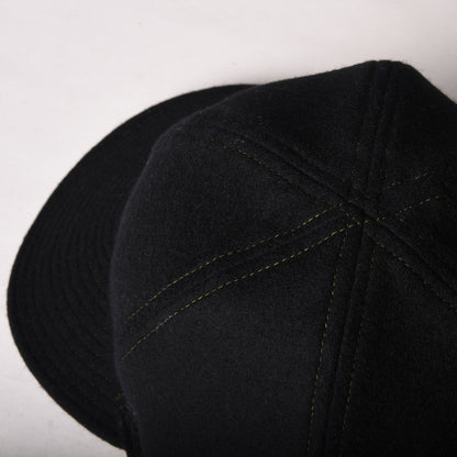 PAPA NUI P-80 WOOL CAP - BLACK