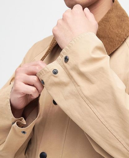 BARBOUR PEACHED OS BEDALE CASUAL JACKET - STONE