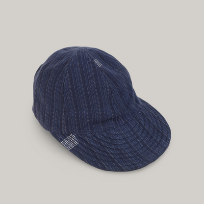 KARDO QUILTED PEAK CAP - INDIGO