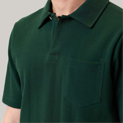 MERZ B. SCHWANEN 2PKPL POLO SHIRT WITH POCKET - CLASSIC GREEN