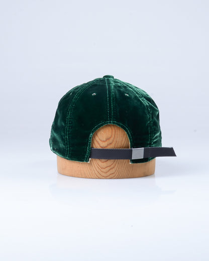 POTEN VELVET CAP - EMERALD GREEN