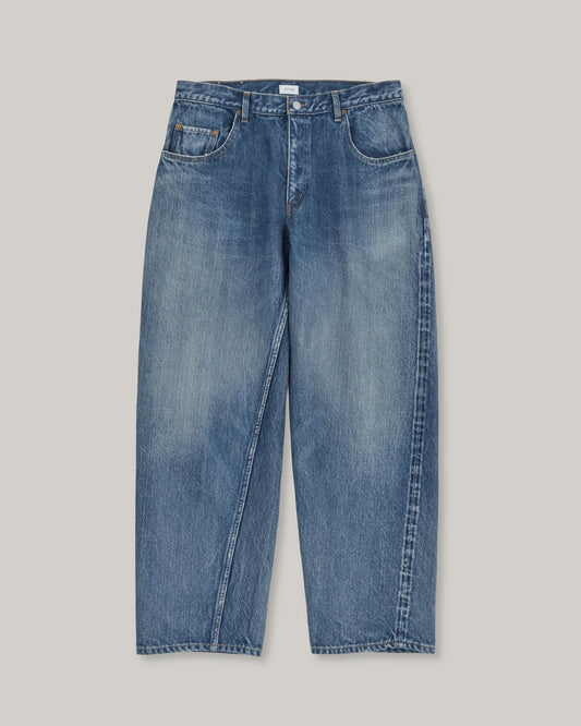 CIOTA BAGGY 5 POCKET PANTS - MEDIUM BLUE