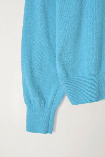 NOTHING WRITTEN PUNO V-NECK PULLOVER - DODGER BLUE