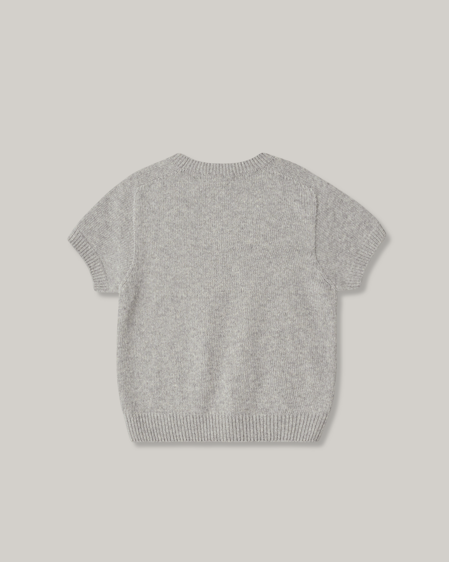 NOTHING WRITTEN PUNO SHORT SLEEVE KNIT - GREY