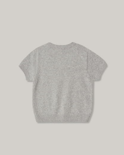 NOTHING WRITTEN PUNO SHORT SLEEVE KNIT - GREY