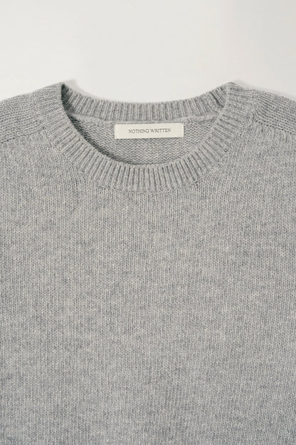 NOTHING WRITTEN PUNO SHORT SLEEVE KNIT - GREY