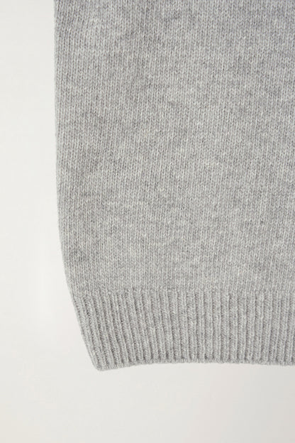 NOTHING WRITTEN PUNO SHORT SLEEVE KNIT - GREY