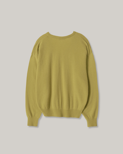 NOTHING WRITTEN PUNO V-NECK PULLOVER - OLIVE