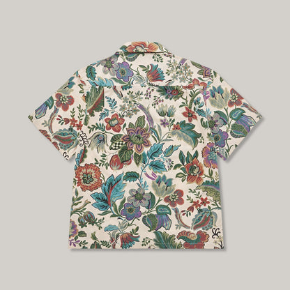 KNICKERBOCKER BOTANICAL PANAMA SHIRT - NATURAL