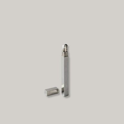 TSUBOTA PEARL - QUEUE SILVER METAL PETROL LIGHTER