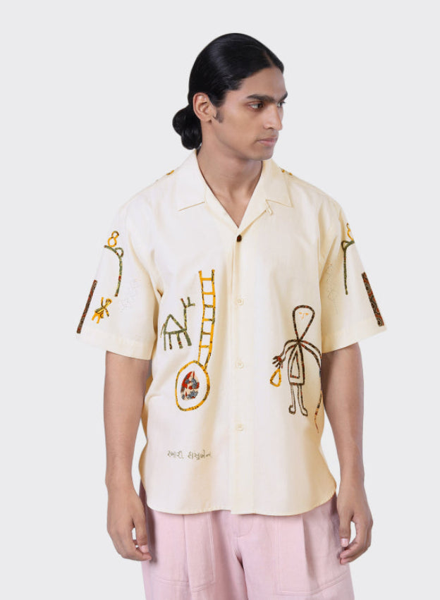KARDO RONEN SS SHIRT - NATURAL - RAB08