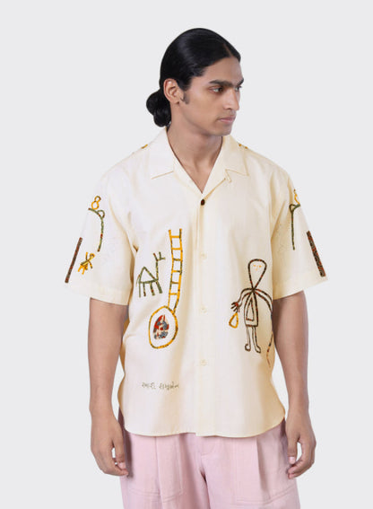 KARDO RONEN SS SHIRT - NATURAL - RAB08