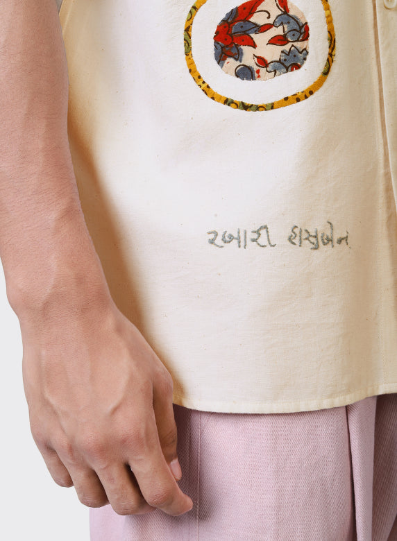 KARDO RONEN SS SHIRT - NATURAL - RAB08