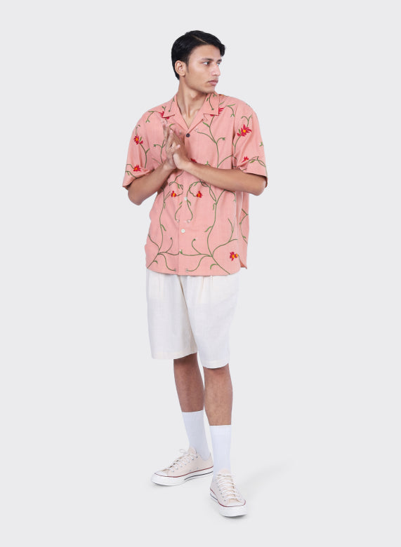 KARDO RONEN SS SHIRT - CORAL