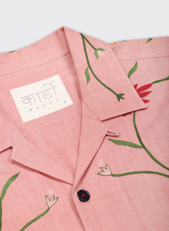 KARDO RONEN SS SHIRT - CORAL