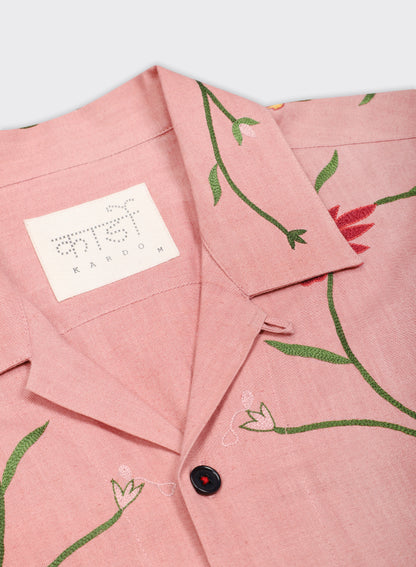 KARDO RONEN SS SHIRT - CORAL