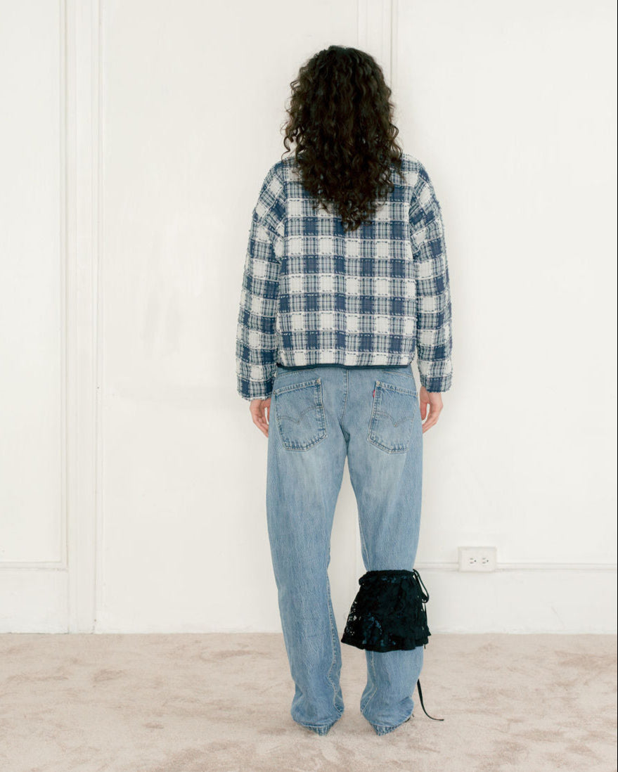A BRONZE AGE RIO BOMBER - MOLLY PATCH PLAID
