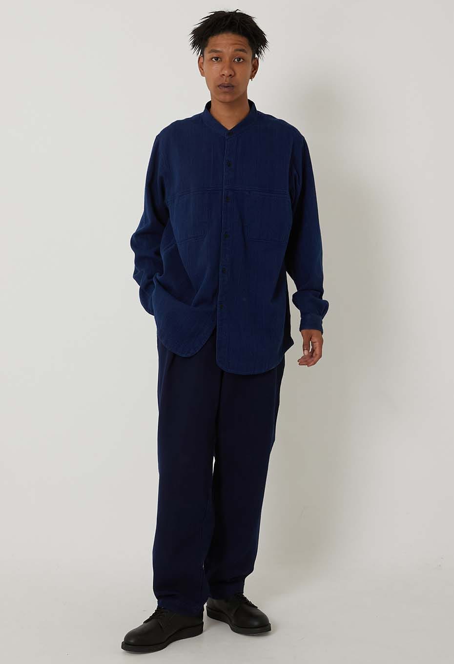 BLUE BLUE JAPAN PURE INDIGO DOUBLECLOTH SASHIKO TROUSERS