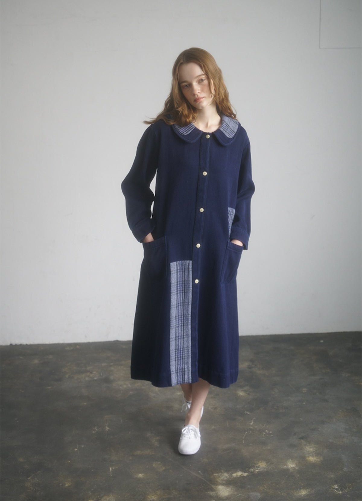 NIGEL CABOURN WOMAN X OMTC WORKWEAR COVERALL - DENIM