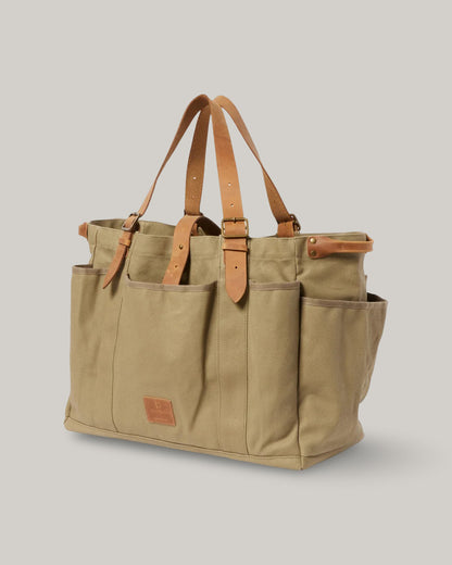 SNOW PEAK FIELD BIG TOTE BAG - LIGHT OLIVE