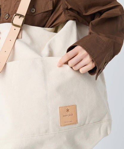 SNOW PEAK MIDDLE HAND BAG - IVORY