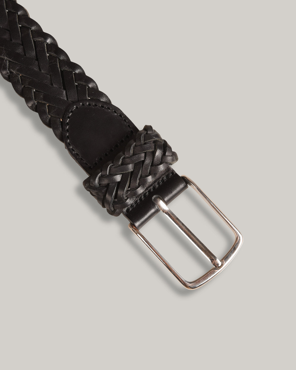 STEVE MONO BRAIDED BELT 004 - BLACK