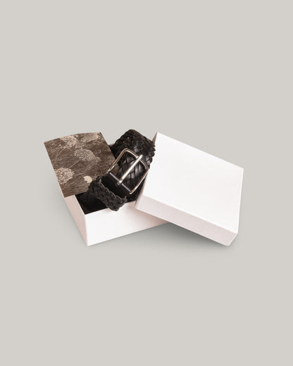 STEVE MONO BRAIDED BELT 004 - BLACK