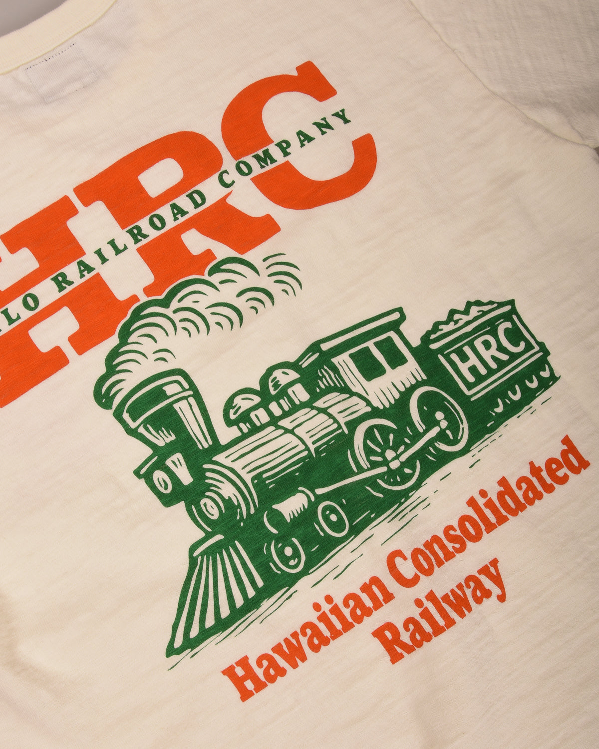 HILO RAILROAD LOGO TEE - OFF WHITE