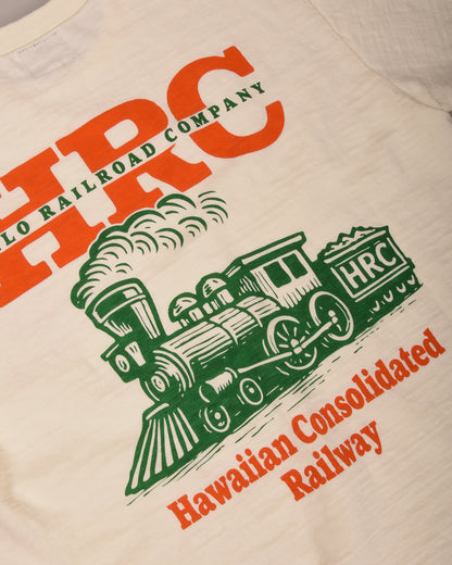 HILO RAILROAD LOGO TEE - OFF WHITE