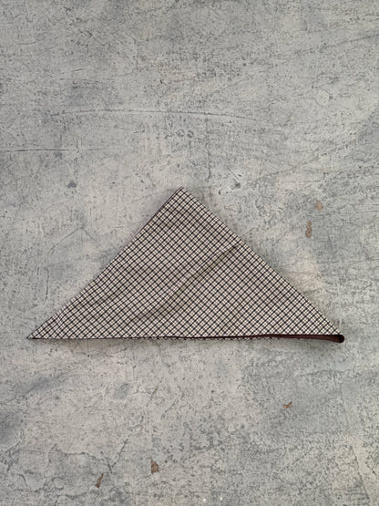 A BRONZE AGE - SCOUT SHAWL - CHOCOLATE NYLON/ SANDY PLAID