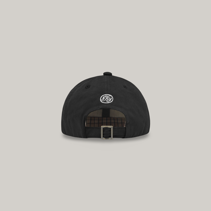 KNICKERBOCKER SERVICE WAXED COTTON & NYLON CAP - BLACK