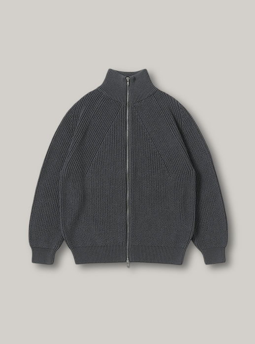 BATONER COTTON SIGNATURE DRIVERS KNIT - DARK GREY