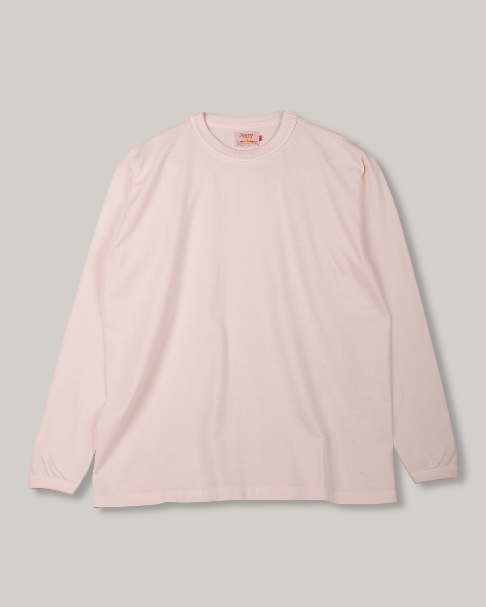 SUNRAY SPORTSWEAR PIGMENT DYE MAKAHA LS T-SHIRT - DELICACY