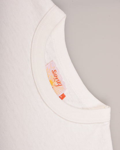 SUNRAY SPIRIT PIGMENT DYE HI'AKA  SS TSHIRT - BLANC DE BLANC
