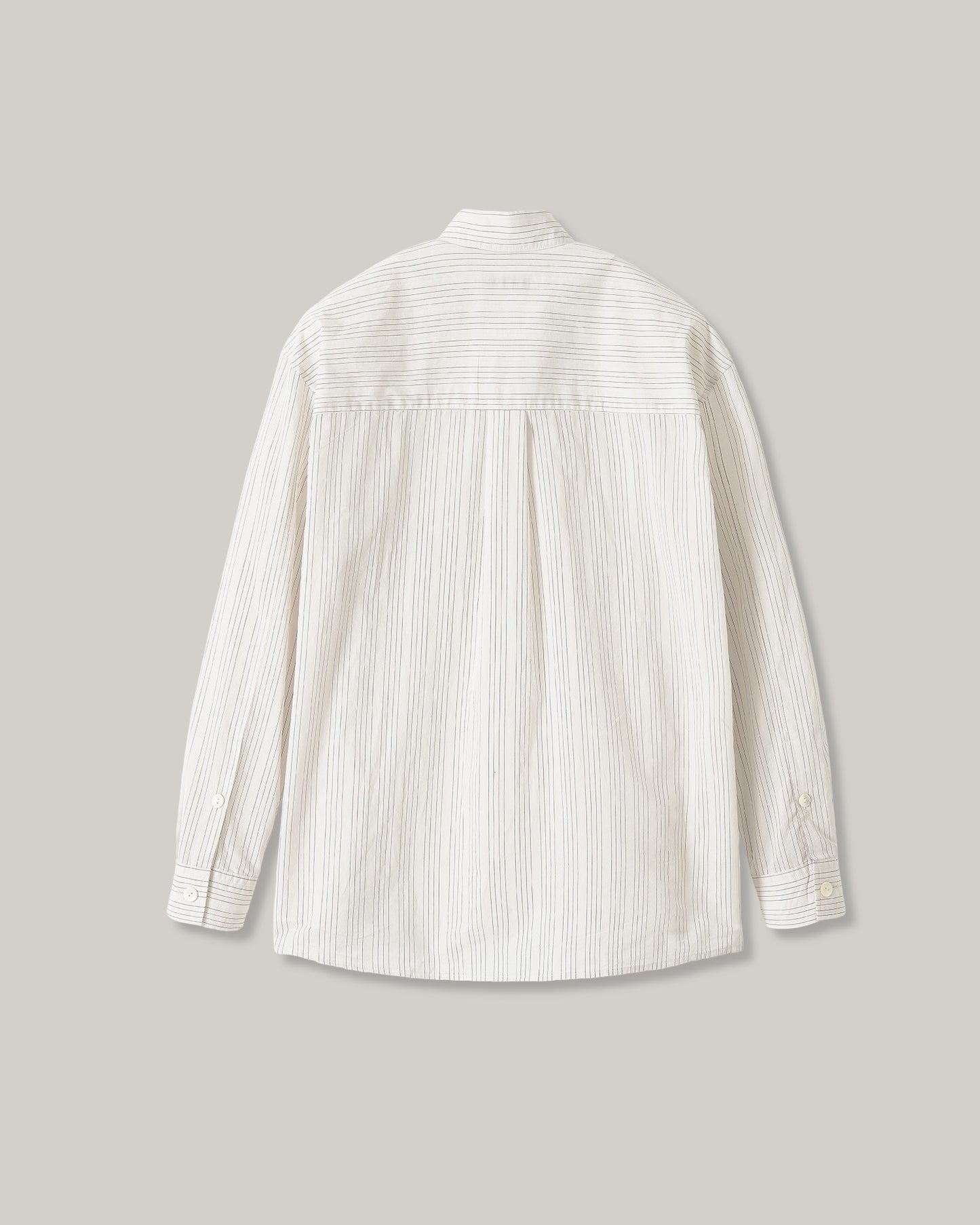 NOTHING WRITTEN TIMON STRIPED COTTON SHIRT - IVORY