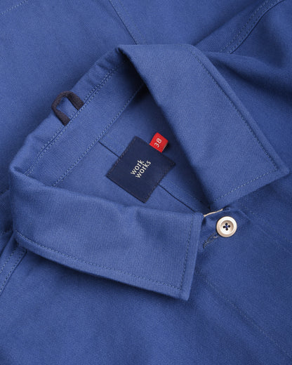 WORK WORKS WOMENS CROPPED JACKET - BLUE TWILL