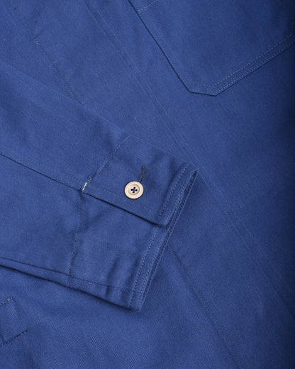 WORK WORKS WOMENS CROPPED JACKET - BLUE TWILL