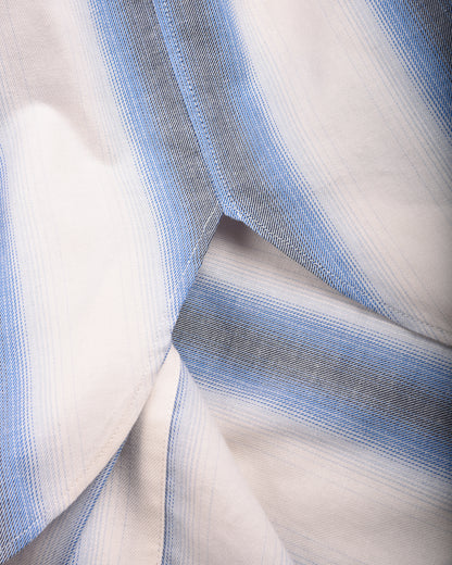 WORK WORKS WOMENS PLEATED WORK SHIRT - BLUE CHECK