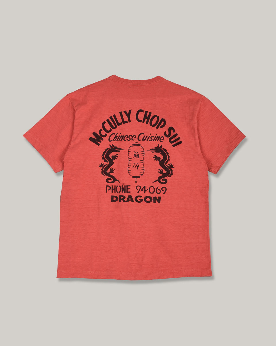 SUN SURF MCULLY CHOP SUI T-SHIRT - RED
