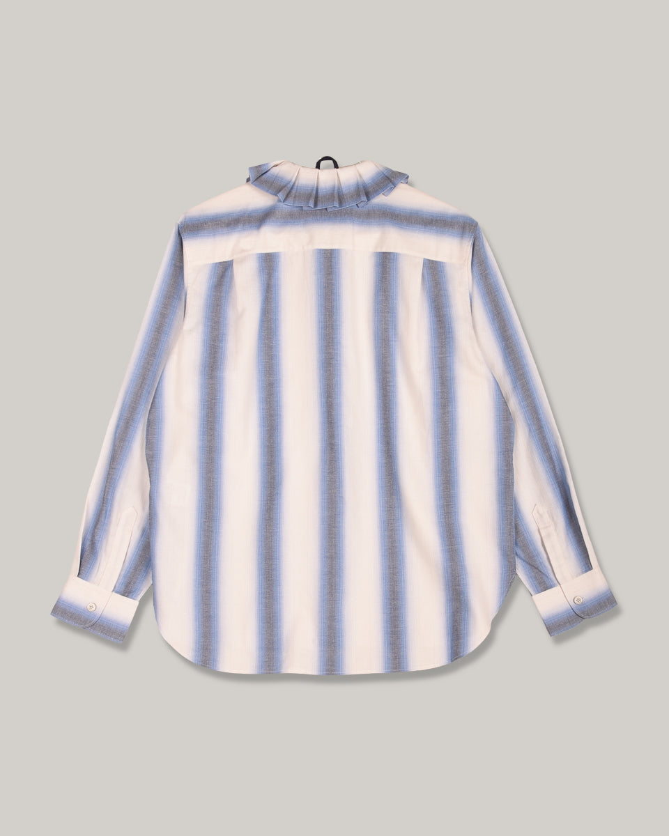 WORK WORKS WOMENS PLEATED WORK SHIRT - BLUE CHECK