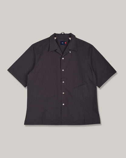 WORK WORKS MENS PATCH POCKET HAVANA SHIRT - PALE NAVY