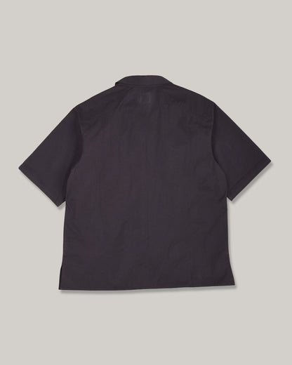 WORK WORKS MENS PATCH POCKET HAVANA SHIRT - PALE NAVY