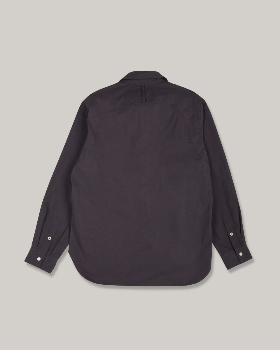 WORK WORKS MENS COLLARED WORK SHIRT - PALE NAVY