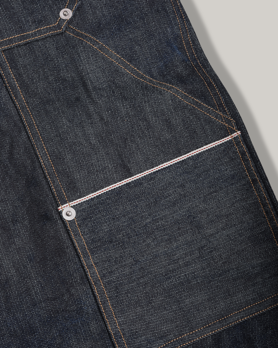 WORK WORKS MENS TOOL POCKET TROUSER - INDIGO DENIM