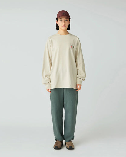 SNOW PEAK LIVING WITH NATURE L/S T-SHIRT - IVORY