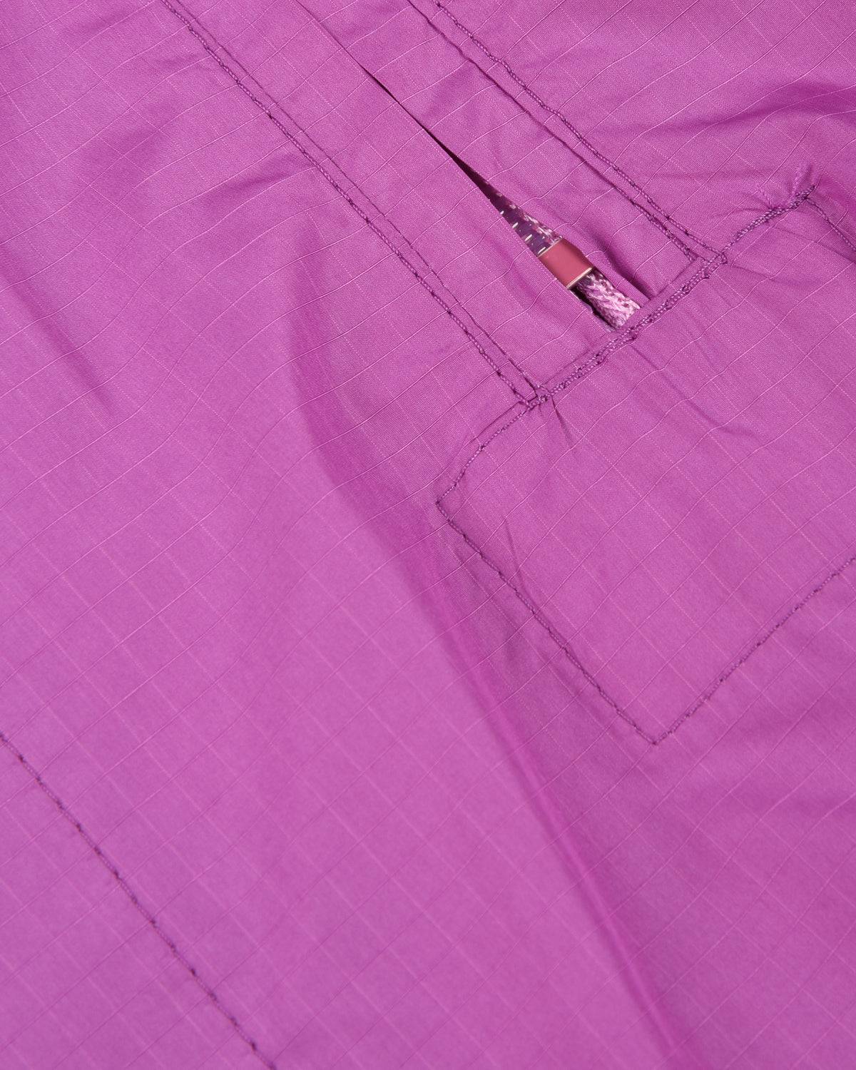 TS(S) RIPSTOP LONG ZIP PULLOVER PARKA - LILAC