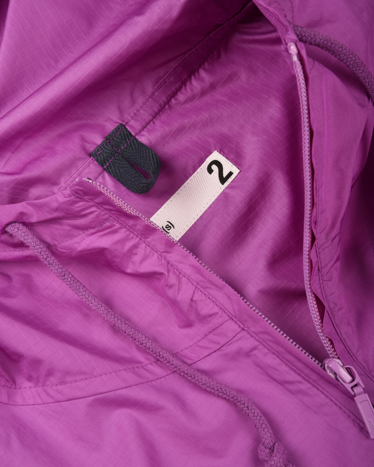 TS(S) RIPSTOP LONG ZIP PULLOVER PARKA - LILAC