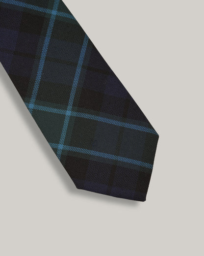 TS(S) TARTAN PLAID NECK TIE - BLUE