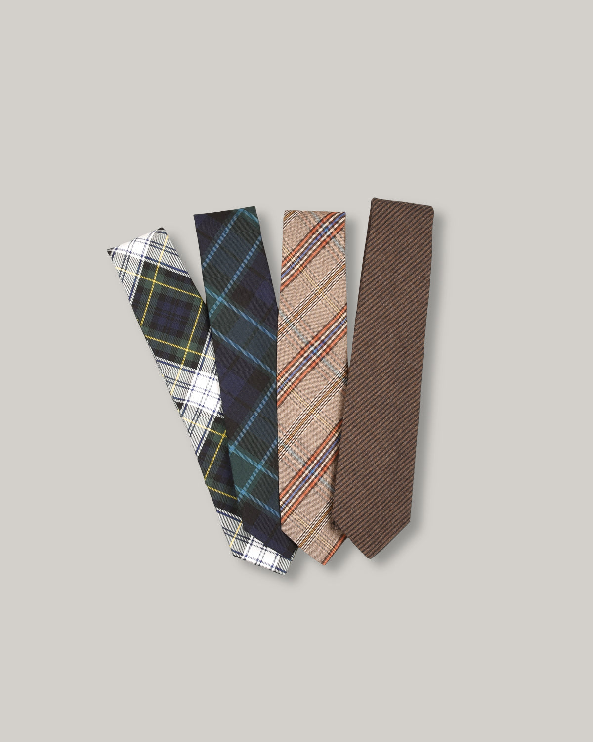 TS(S) TARTAN PLAID NECK TIE - BLUE